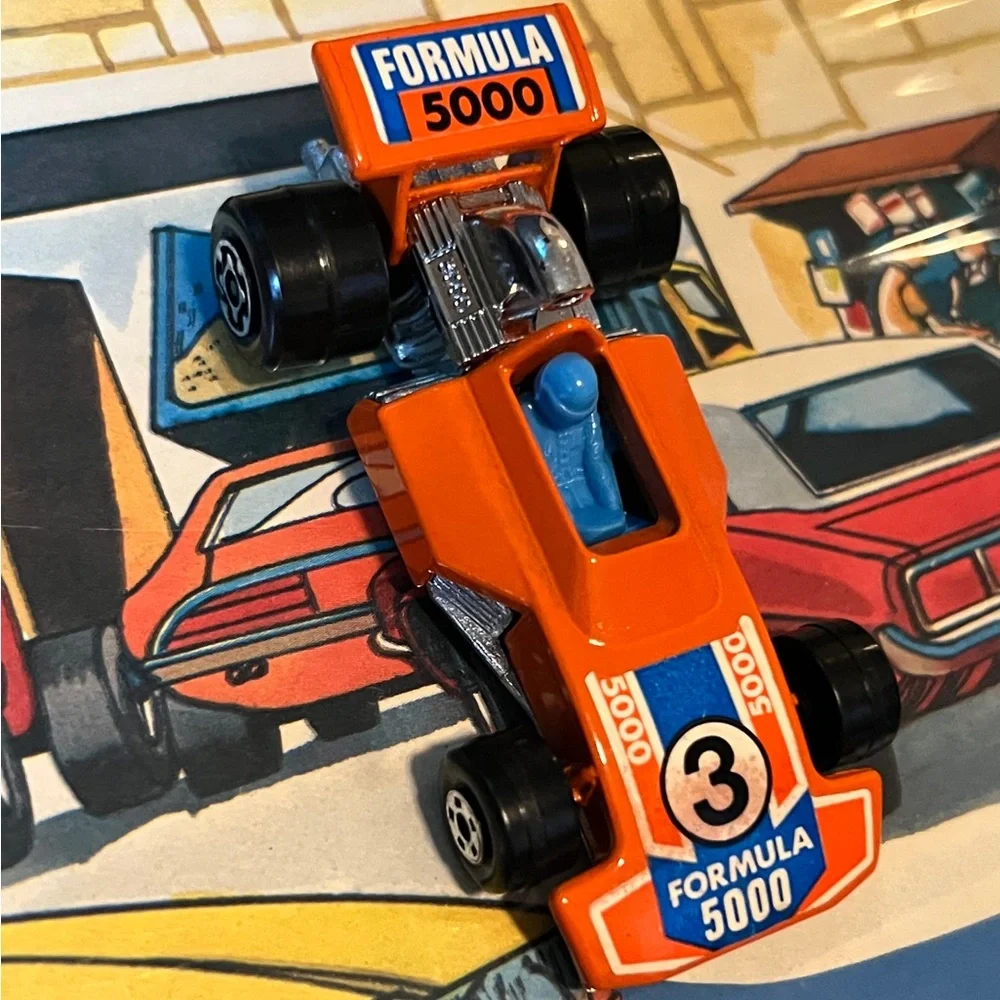 Vintage Matchbox Superfast No. 36 Formula 5000 1975 Lesney England Orange #3